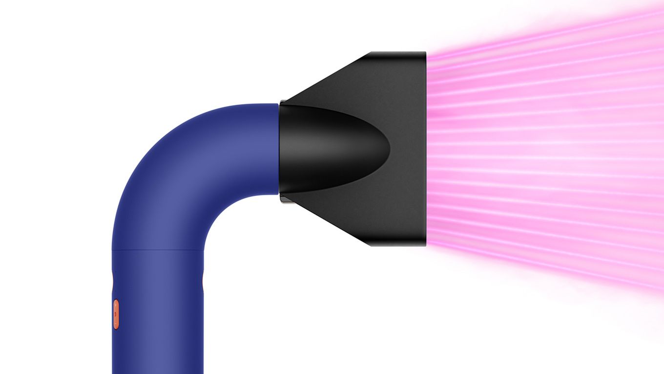 Powerful air attachment projecting airflow.